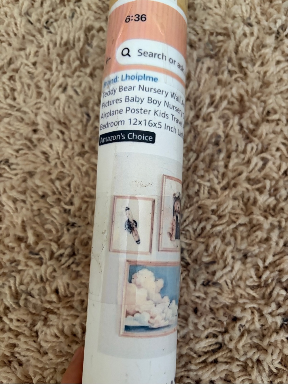 Nursery Wall Art Roll - Teddy Bear